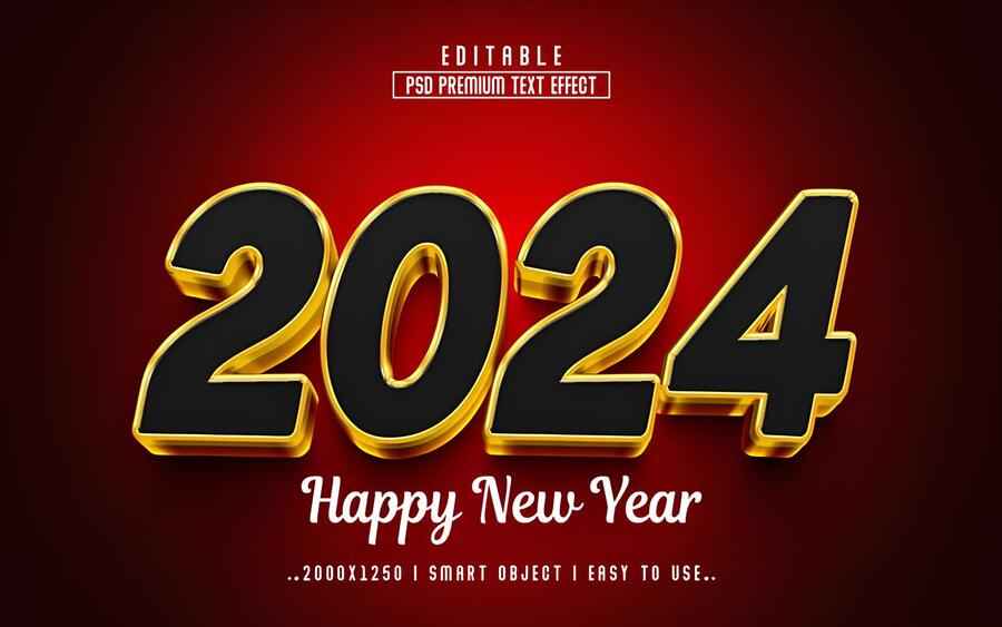 Happy New Year Psd Premium 3d Text Effect Fpashop.ru