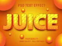 Juice Psd Text Effect