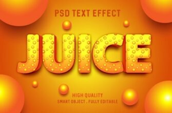 Juice Psd Text Effect