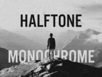 Monochrome Halftone Photo Effect
