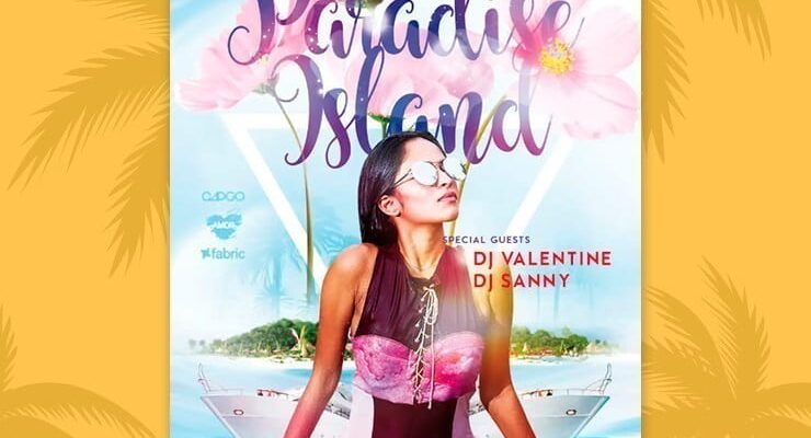 Paradise Island Free Summer Flyer Template