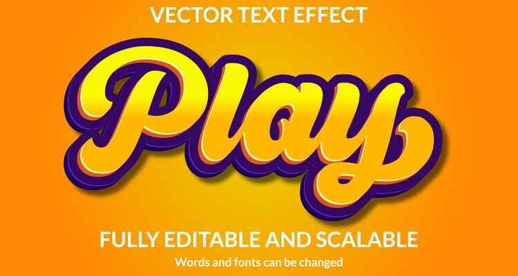 Play Editable 3d Text Style Effect