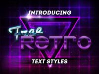 Retro Text Psd Styles