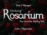 Rosarium Font