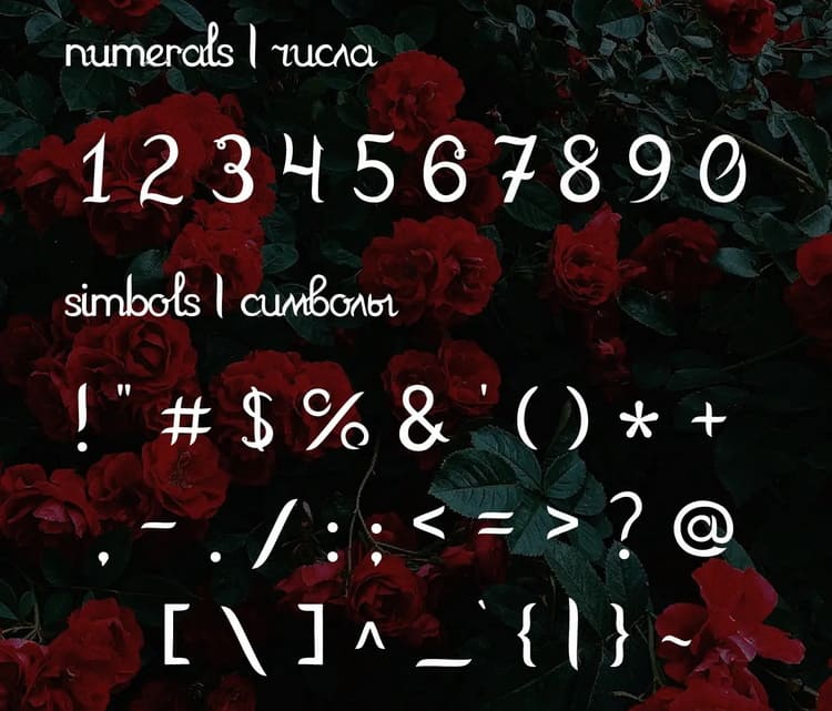 Rosarium Font 9