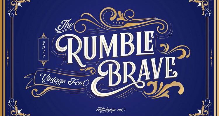 Rumble Brave ~ Free Display Font 1