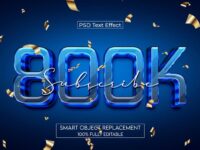 800k Psd Text Effect