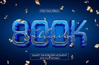 800k Psd Text Effect