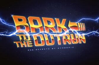 Back To The Future Text Effect