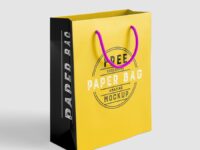 Free Exclusive Paper Bag Mockup 1