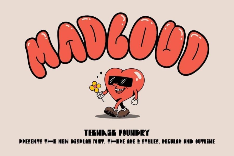 Madcloud Display Font