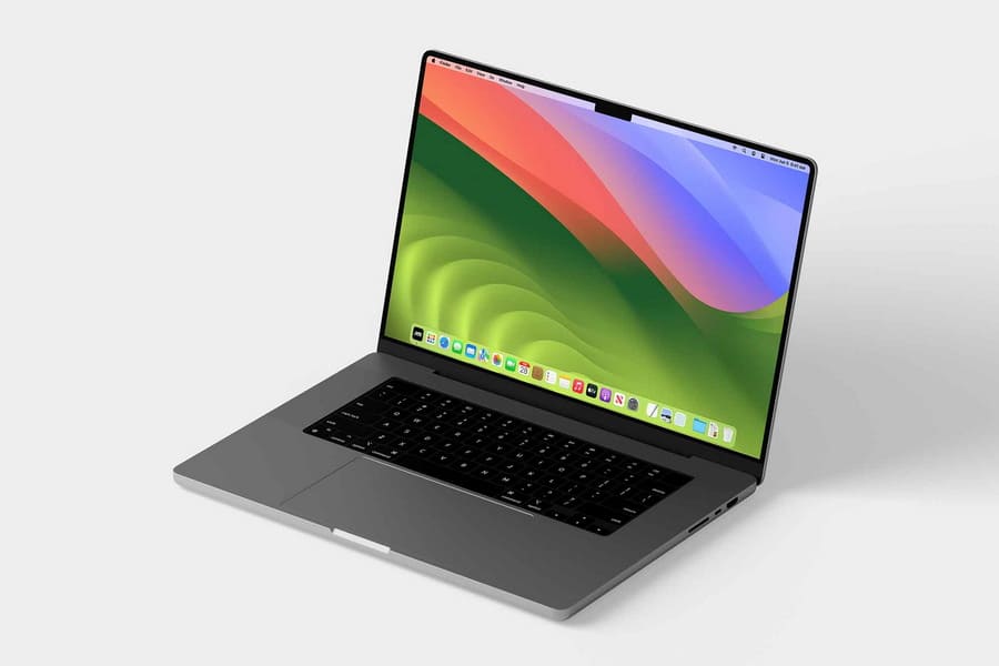 Minimal Macbook Pro Mockup 3