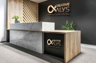 Office Reception 3d Logo Mockup