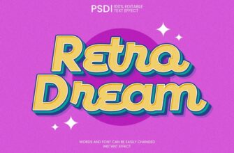 Retro 3d Text Effect