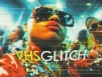 Retro Glitch Monitor Photo Effect