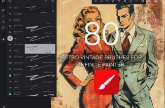 Retro Vintage Brushes For Infinite Painter