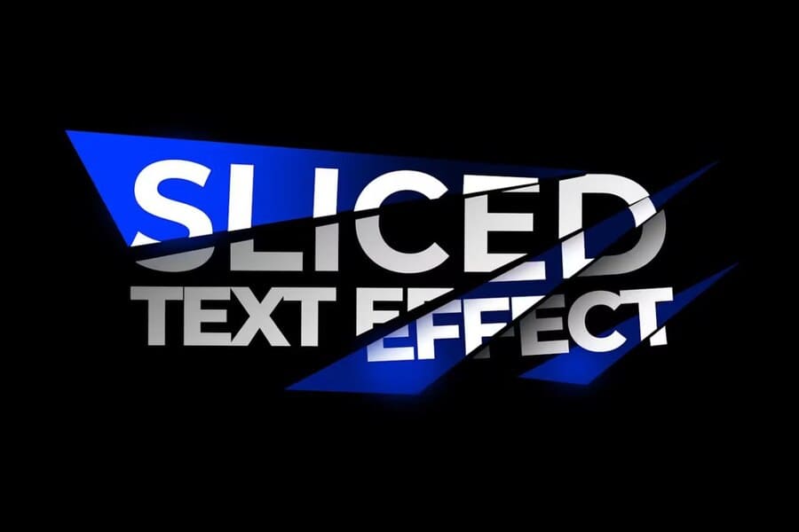 Sliced Text Effect 4