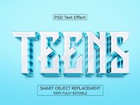 Teens Psd Text Effect