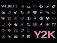 Y2k Metamodern Shapes Set