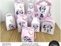 Arquivo De Corte Minnie Rosa Aquarela 1 Fpashop