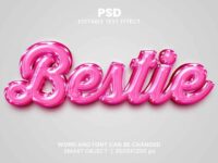 Bestie 3d Text Effect