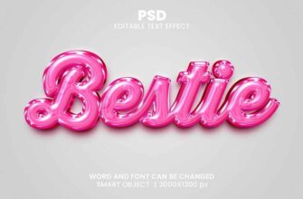 Bestie 3d Text Effect