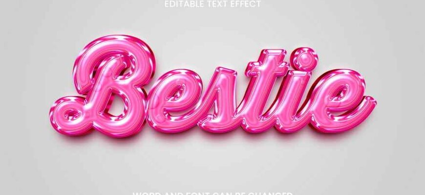 Bestie 3d Text Effect