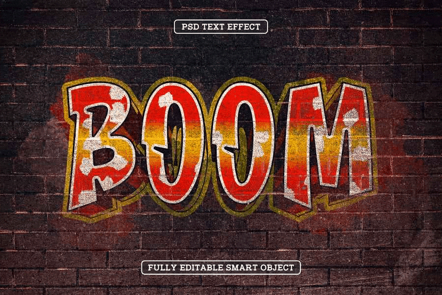 Graffiti Style Editable Text Effect Set 4