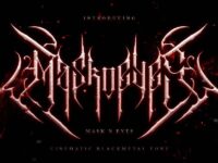 Mask N Eyes Blackmetal Font 1