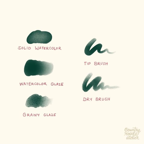 Mixed Media Brush Set For Procreate 5