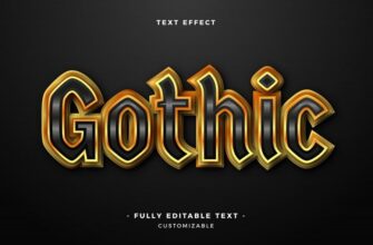 Shiny Gothic Text Effect