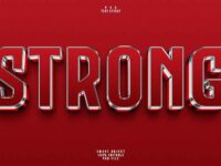 Strong 3d Editable Text Effect