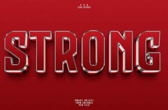 Strong 3d Editable Text Effect