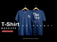 T Shirt On Hanger Photoshop Mockups