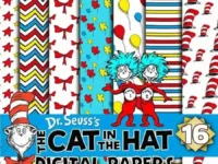The Cat In The Hat Digital Papers