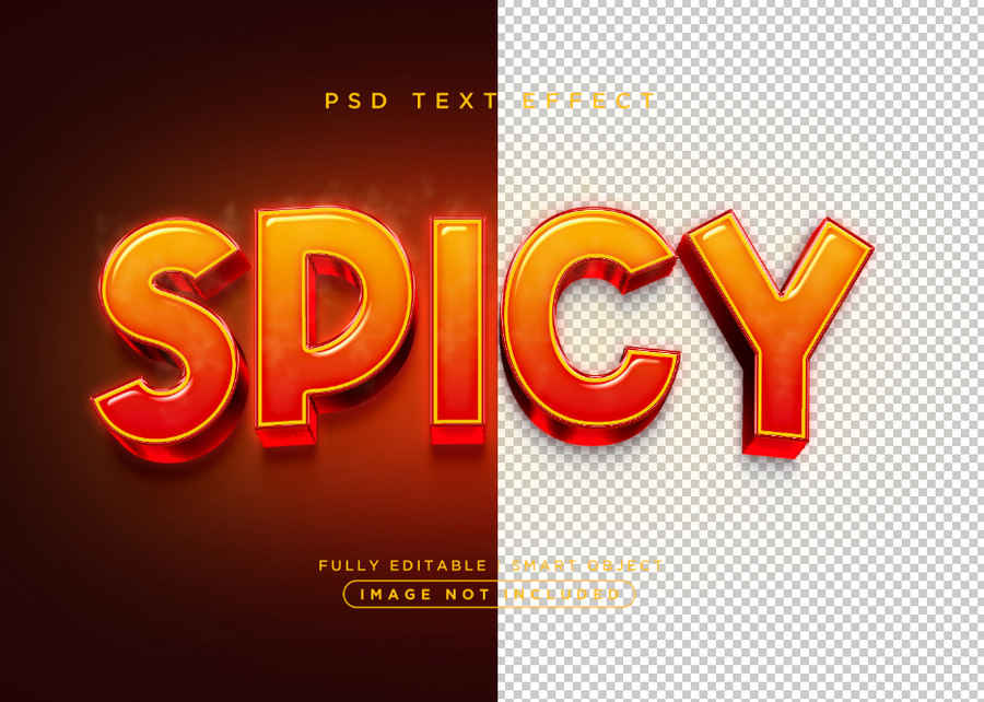 3d Style Spicy Text Effect 02