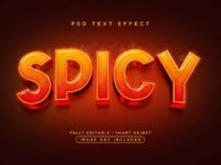 3d Style Spicy Text Effect