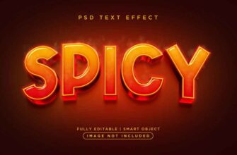 3d Style Spicy Text Effect