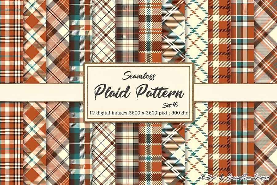 Autumn Tartan Brown Tan Plaid