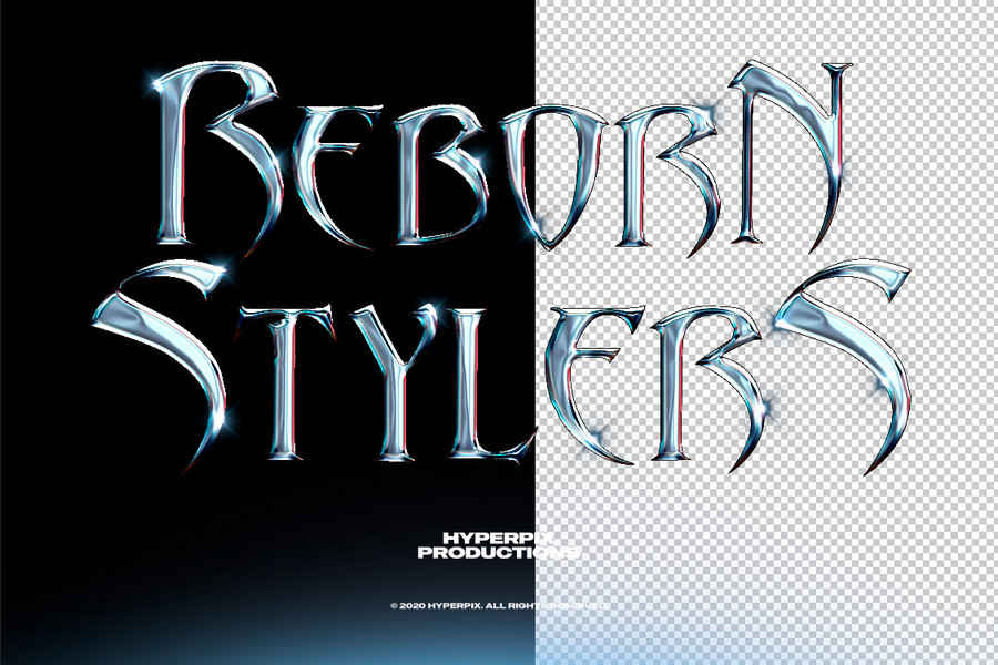 Chrome Style Text Effect Vol.5 1