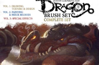 Complete Dragon Brush Set For Photoshop 1