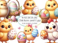 Easter Chicken And Egg Clipart