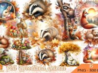 Fall Woodland Animal