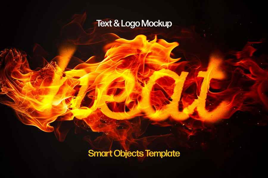 Melting Fire Flames Text Effect 1