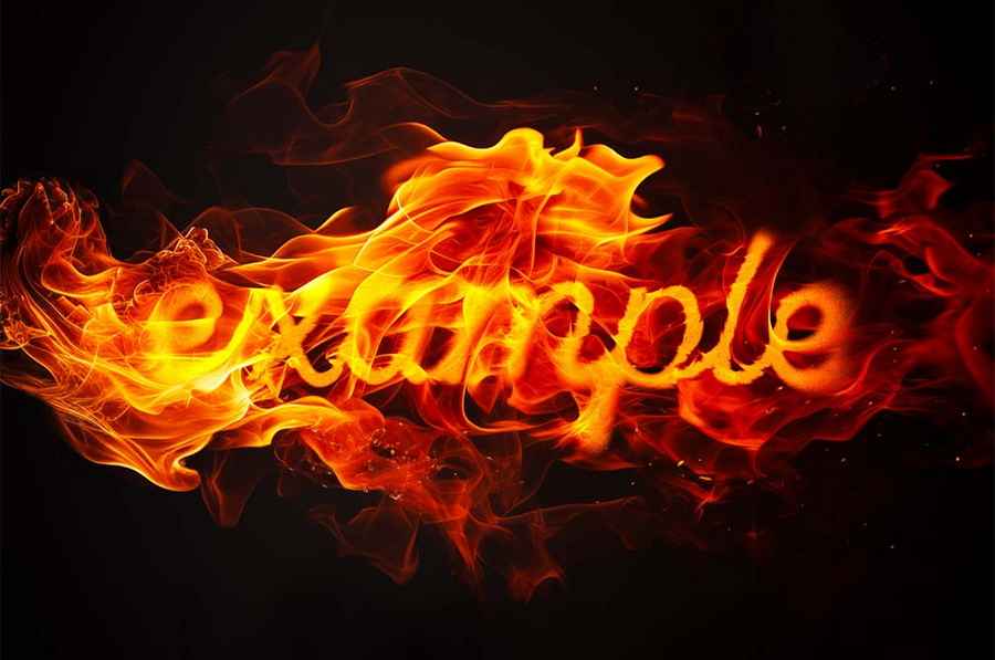 Melting Fire Flames Text Effect 2