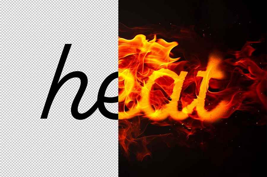 Melting Fire Flames Text Effect 3