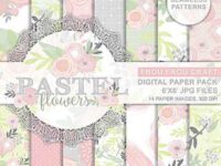 Pastel Flowers Digital Paper Pack 00