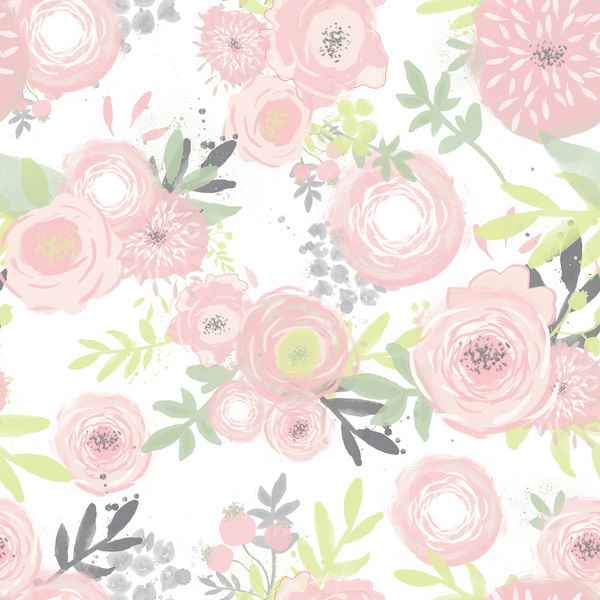 Pastel Flowers Digital Paper Pack 04