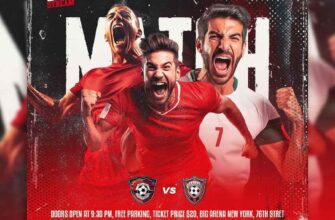 Psd Flyer Template ~ Soccer Match (vol.2) 1