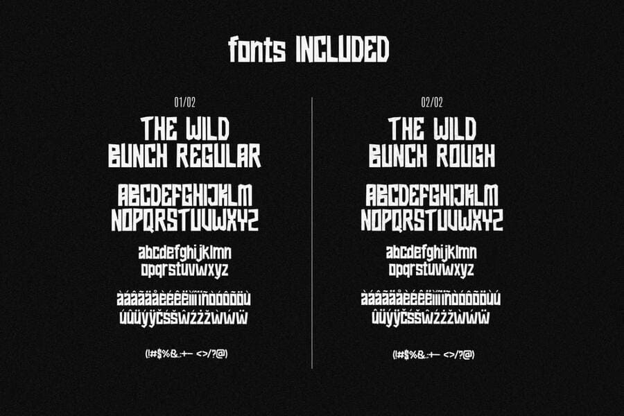 The Wild Bunch Western Cowboy Display Font 2